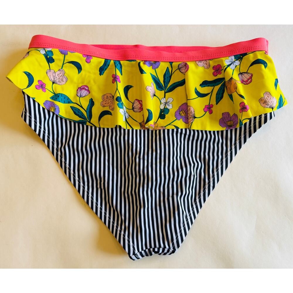 Girls Size 16 Coral Heart & Harmony Swimsuit Bikini Bottoms Yellow